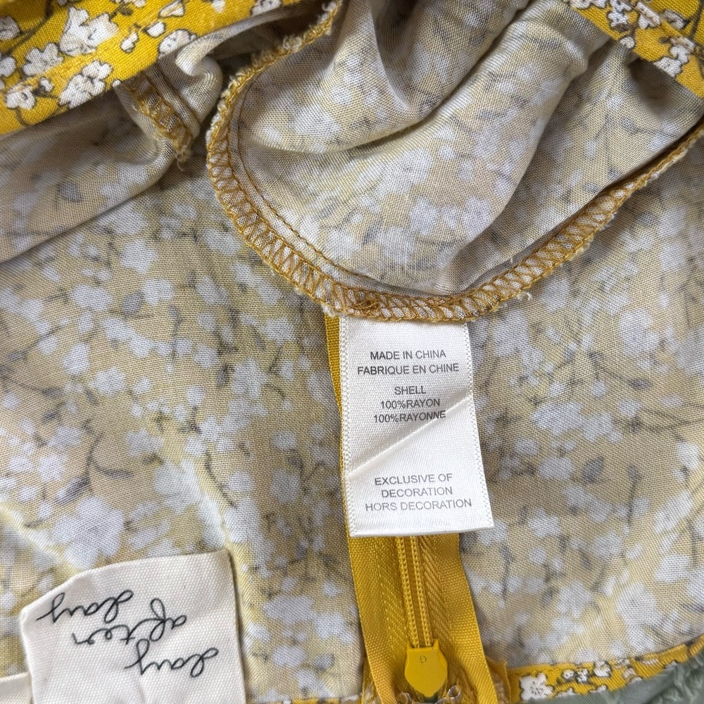 Day After Day, Yellow Floral Mini Dress, S - Picture 5 of 5